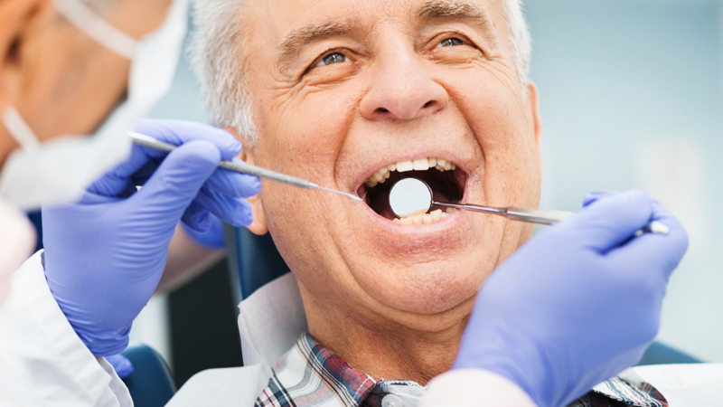 patient at the dental office